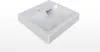 A white ceramic sink on a white background. Anteprima dell’immagine prodotto