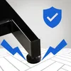 CLP Hydrauliczna kanapa kosmetyczna dzielona, czarna Podgląd zdjęcia produktu 7