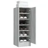 Schuhregal Grau Sonoma 32x35x92 cm Holzwerkstoff Produktbild-Vorschau 4