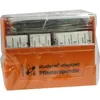 An orange first-aid plaster dispenser filled with plasters. Náhled obrázku produktu
