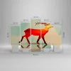 Bild auf Leinwand - Leinwandbild - Hirsch Illustration Produktbild-Vorschau 3