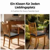 Sitzkissen Stuhlkissen Indoor & Outdoor 6er Set 40x40 cm - Produktbild-Vorschau 5