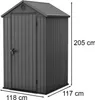 Gartenhaus Keter Darwin 4x4 - grau Produktbild-Vorschau 5