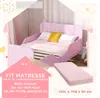 AIYAPLAY Kinderbett mit Rausfallschutz, Lattenrost, 140 x Produktbild-Vorschau 4