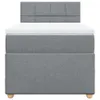 Boxspringbett mit Matratze Hellgrau 80x200 cm Stoff Produktbild-Vorschau 6