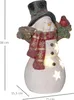 Weihnachtsdeko, Schneemann mit Vogel, 4 warmweiße LEDs, Produktbild-Vorschau 3
