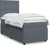 Boxspringbett mit Matratze Dunkelgrau 100x200 cm Samt Produktbild-Vorschau 2