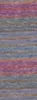 A close-up, full-frame shot of a knitted fabric with a gradient of colors. Produktbild-Vorschau