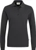 HAKRO Damen Longsleeve-Poloshirt MIKRALINAR® karbongrau, Produktbild-Vorschau 1