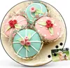 Design Stahlmagnettafel Schwarz Rund 47cm Cupcakes Produktbild-Vorschau 7