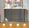 COSTWAY Konsolentisch Holz mit Marmoroptik, Beistelltisch Produktbild-Vorschau 10