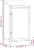 vidaXL Capanno per attrezzi 55x52x112 cm in legno massiccio Anteprima dell’immagine prodotto 11