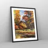 Gerahmtes Poster - Schwarzer Rahmen - Park Herbst Wasser - Produktbild-Vorschau 8