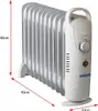Mesko MS 7806 Nagrzewnica olejowa 11 żeberek elektryczna Podgląd zdjęcia produktu 7