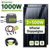 GreenSun Solar 1000W Balkonkraftwerk BIFAZIAL FULLBLACK Produktbild-Vorschau 1