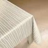 Wachstuchtischdecke 140x240 cm - Beige Linie - Produktbild-Vorschau 1