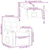 vidaXL Relaxsessel Schwarz Kunstleder Produktbild-Vorschau 8