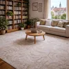 Tapis Scroll beige carré, 200 x 200 cm Voir les images du produit 2