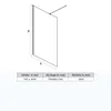 SONNI Schermo doccia walk-in NANO-GLASS (70 cm) Vetro per Anteprima dell’immagine prodotto 11