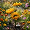 2x Solar LED Sonnenblumen Gartenleuchte Außen Steckleuchte Produktbild-Vorschau 7