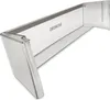 A clear studio shot of a transparent refrigerator door shelf. Produktbild-Vorschau