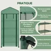 Outsunny Serre de jardin avec étagères 4 niveaux, serre de Voir les images du produit 6