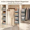 Großer Kleiderschrank-Organizer, 4-lagiger faltbarer Produktbild-Vorschau 3