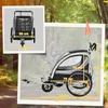 HOMCOM 2 v 1 skládací dětský přívěs za kolo s odnímatelným Náhled obrázku produktu 3