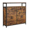 A vintage-style shoe cabinet with four flip-down drawers and a top shelf. Produktbild-Vorschau