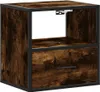 vidaXL Nástenné nočné stolíky 2 ks. Údený dub 40x31x39,5 cm Náhľad obrázku produktu 5