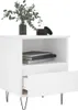 vidaXL Table de nuit blanc 40x35x50 cm bois composite Voir les images du produit 4