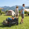 COSTWAY Bollerwagen 63L + 29L, inklapbaar, handwagen Productafbeelding-voorbeeld 2