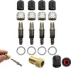 A collection of tire valve stem tools and caps. Produktbild-Vorschau
