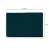 A dark green cushion on a white background with dimensions indicated by lines and text. Produktbild-Vorschau