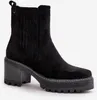 Damen Stiefeletten Mit Absatz Aus Eco Wildleder Gefüttert Produktbild-Vorschau 4