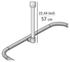 WENKO Deckenstütze Mod. Era Weiß, 57 cm Produktbild-Vorschau 4