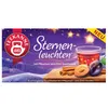 A box of Teekanne Sternenleuchten tea with plums and cinnamon flavor, featuring a starry night scene and ingredients. Produktbild-Vorschau