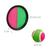 Relaxdays Klettballspiel Set, 2 Bälle & 2 Handfänger, Klett Produktbild-Vorschau 4