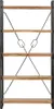vidaXL Regál na knihy 5 přihrádek 90 x 30 x 180 cm akátové Náhled obrázku produktu 1