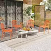 Outsunny Gartenstuhl 4er Set wetterfest Gartenstühle aus Produktbild-Vorschau 8