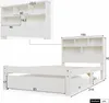 MODFU Klassische Betten 90 x 200 cm Holzbett Einzelbet mit Produktbild-Vorschau 5