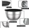 Salatschüssel 5er Set, Edelstahl Schüssel mit luftdicht Produktbild-Vorschau 3
