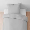Biberna Lyocell™ Lyocell Uni Bettwäsche 470500 sturmgrau Produktbild-Vorschau 3
