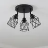 LED Deckenlampe Schwarz 25cm E27 Rund Deckenstrahler 3 Produktbild-Vorschau 1