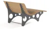 HOME DELUXE Wellenliege NIRA Teak - 97 x 148 x 152 cm, Produktbild-Vorschau 4