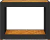 Zahradní stůl s dřevěnou deskou černý 100x40x75 cm Náhled obrázku produktu 6