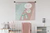 MuchoWow® Wandteppich Wandbehang Hausschuhe - Wein - Produktbild-Vorschau 1