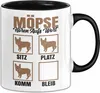 Möpse Hören Aufs Wort Tasse Geschenk Möpse Besitzer Mama Produktbild-Vorschau 1