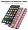 A pink smartphone case is shown with a screen overlay displaying app icons. Text above describes the product. Produktbild-Vorschau