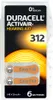 Duracell Activair Zinc Air 312 1,45 V (6 ks v blistru) Náhled obrázku produktu 1